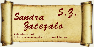 Sandra Zatezalo vizit kartica